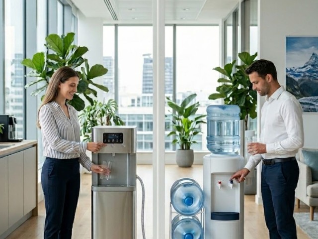 Botellón vs conexión a red: ¿Qué dispensador de agua elegir para tu empresa?